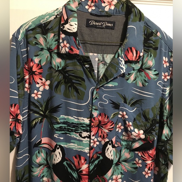🌺Mens 🌴Tropical 🌴 🌺 Shirt 🦜🌺🌴 - Picture 9 of 13